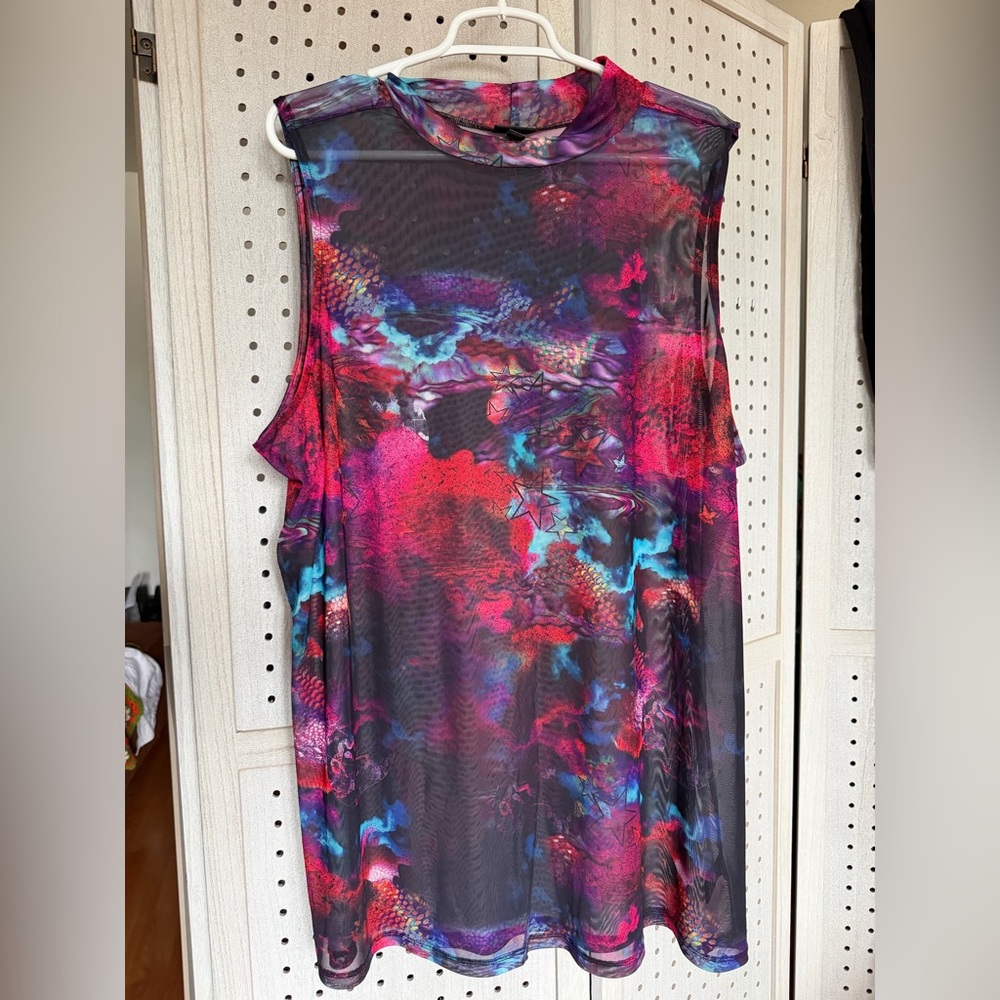 Torrid Multicolor Sleeveless Blouse